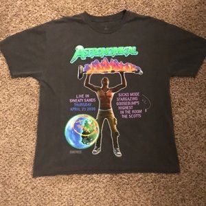 Authentic Brand New 2020 Travis Scott Astronomical Back Bling Fortnite Shirt